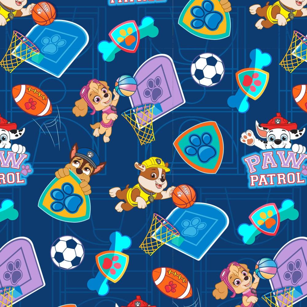 Paw Patrol Sporty Pups Cotton Fabric