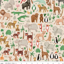 Load image into Gallery viewer, Handmade Blanket, Burp Rag/ Security Blanket, and Bib Wild Side Animals Taupe
