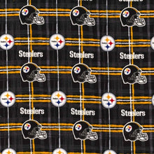 Load image into Gallery viewer, Handmade Valance or Curtain Panel Steelers
