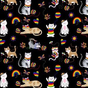 Bow Wow Meow Playtime Kitty Cotton Fabric