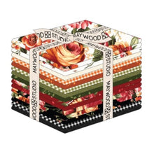 Load image into Gallery viewer, 16 Fat Quarters -  Assorted Harvest Rose Flannel Fat Quarter Bundle
