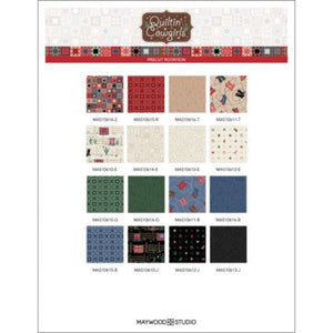 16 Fat Quarters -  Assorted Quiltin' Cowgirls Fat Quarter Bundle