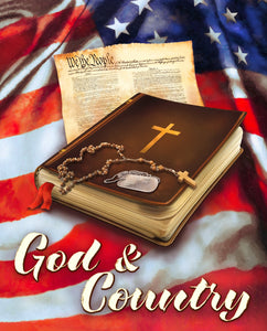 God and Country Panel (35.5" x 45") Panel Fabric