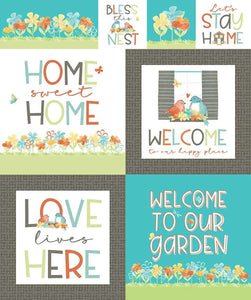 Happy at Home Panel Cotton Fabric