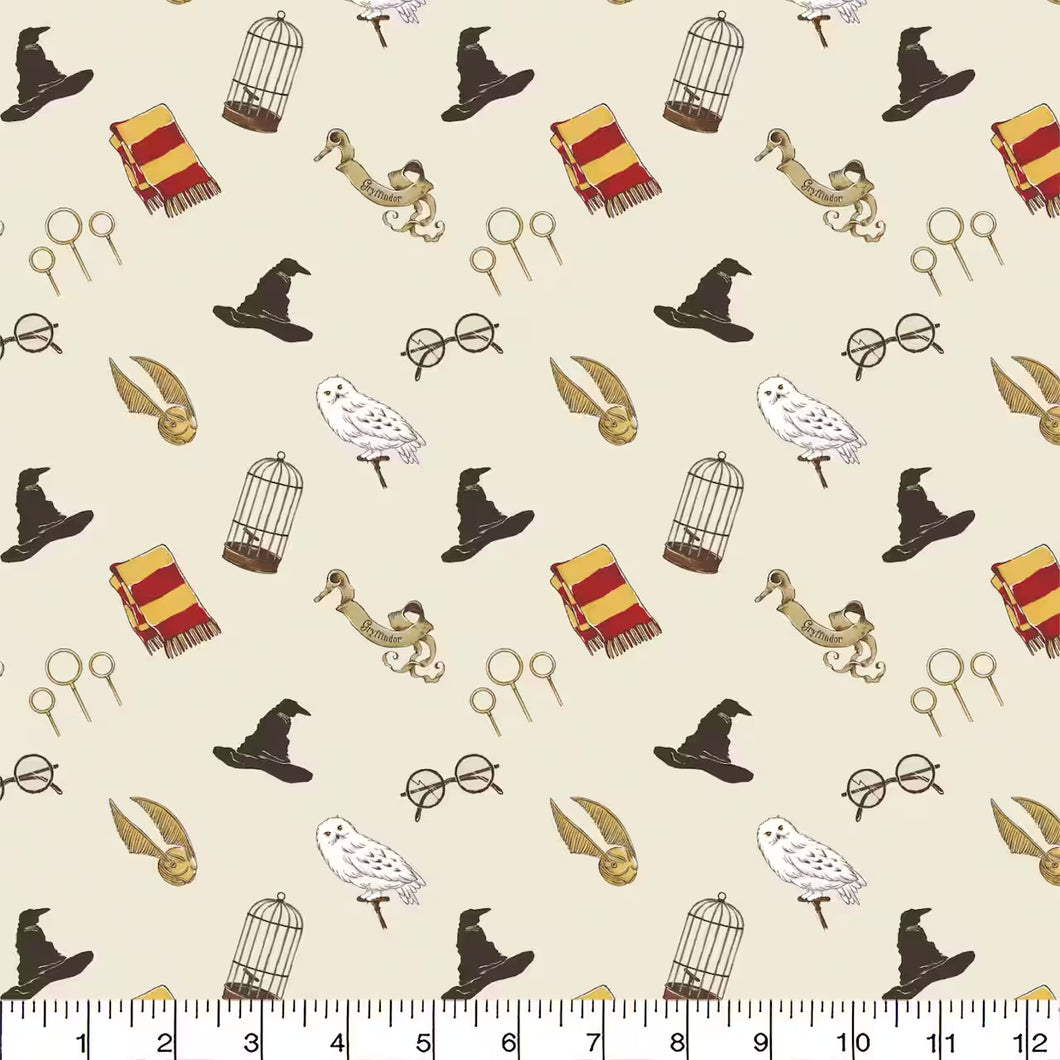 Harry Potter Icons Cotton Fabric