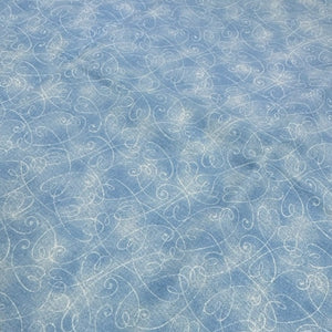 Hearts Blue Cotton Fabric