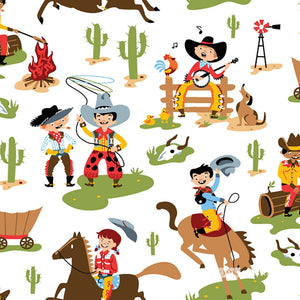 Western Howdy Pard'ner Cotton Fabric