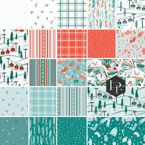 22 Fat Quarters - Assorted Ski Hill Fat Quarter Bundle