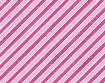 Malibu Barbie Stripe Pink Cotton Fabric