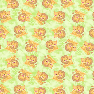 Lions Flannel Fabric