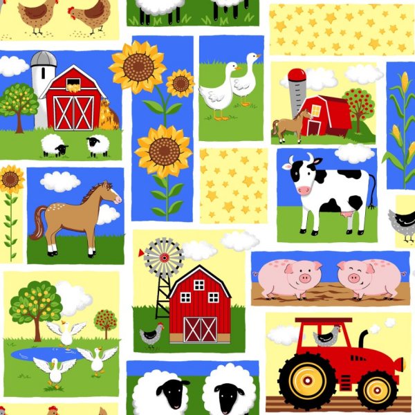 Barnyard Serenade Cotton Fabric