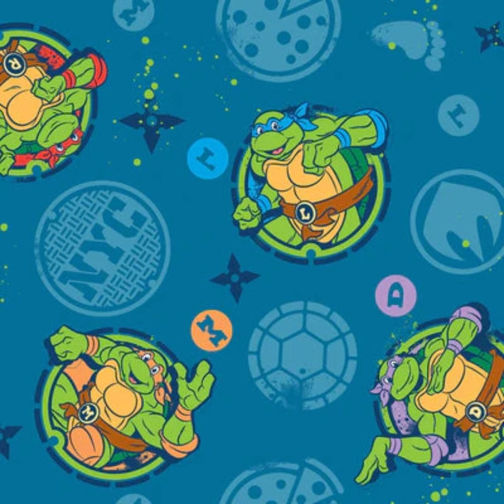 TMNT NYC Icon Shape Cotton Fabric