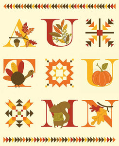 Awesome Autumn Panel Cotton Fabric