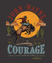 Load image into Gallery viewer, Handmade Tapestry &quot;John Wayne Courage Charcoal Panel”
