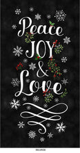 Load image into Gallery viewer, Handmade Tapestry &quot;PEACE LOVE JOY Cotton Panel”
