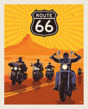 Load image into Gallery viewer, Handmade Tapestry &quot;Route 66 Motorcycle”
