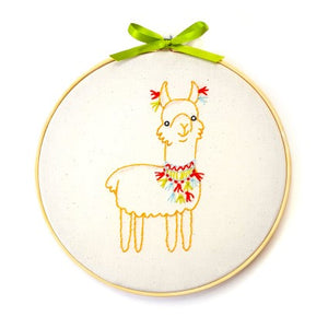 Llama Embroidery Kit