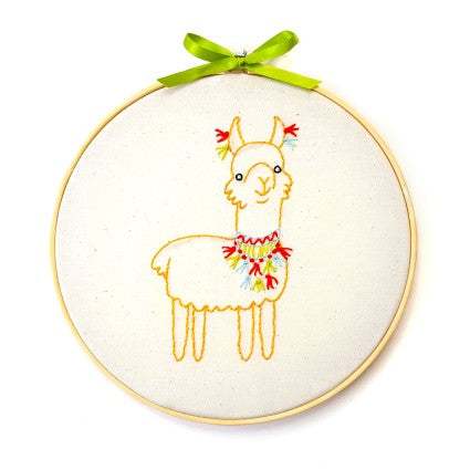 Llama Embroidery Kit