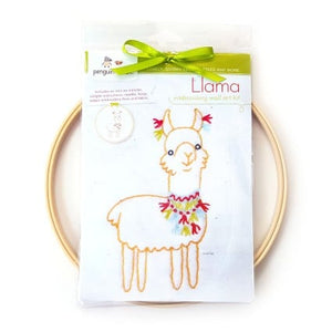 Llama Embroidery Kit