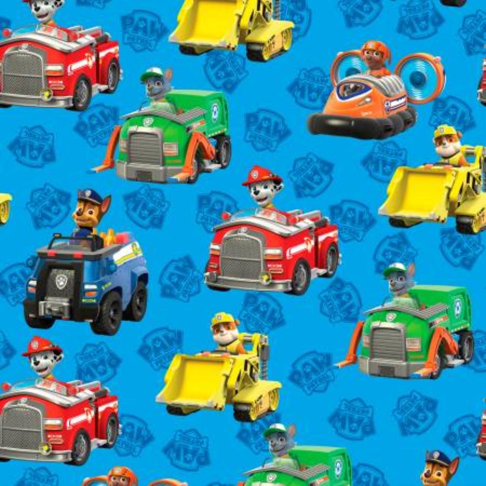 Paw Patrol Rescue Car Cotton Fabric