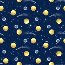 Load image into Gallery viewer, Handmade Placemat Or Table Runner Celestial Planets Navy
