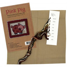 Load image into Gallery viewer, Pink Pig Punchneedle Embroidery Kit

