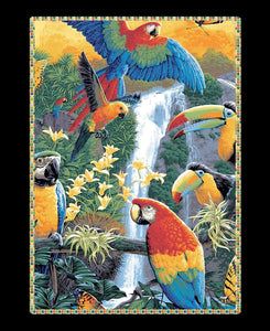 Tropical Toucan 45" Cotton Panel Fabric