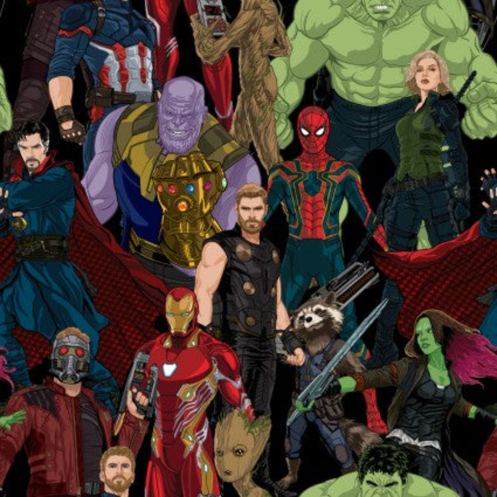 Avengers Infinity Wars Cotton Fabric
