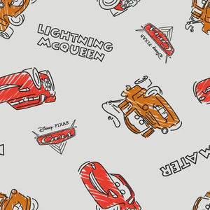 Cars- Lighting McQueen Fleece Fabric Precut