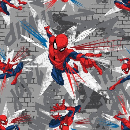 Spider-Man Spidey In Action Fleece Fabric
