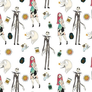 Nightmare Before Christmas Opulence Packed Cotton Fabric