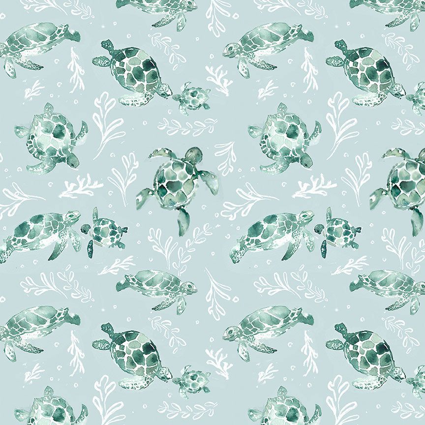 Turtles Cotton Fabric