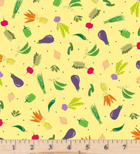 Load image into Gallery viewer, Handmade Placemat Or Table Runner What&#39;s Cookin&#39; Veggies Yellow
