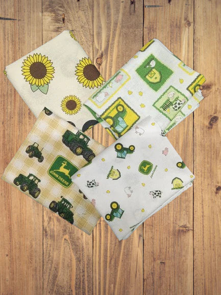 4 Half Yards  -Assorted John Deere Nursery Half Yard Bundle