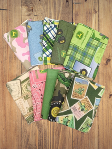 10 Fat Quarters - Assorted John Deere Fat Quarter Bundle