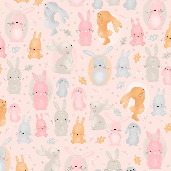 Bunny Comfy Flannel Fabric