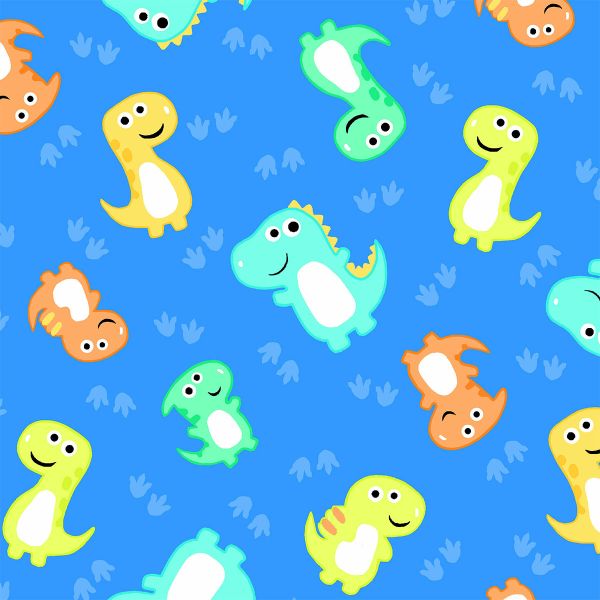 Dinosaurs Comfy Flannel Fabric
