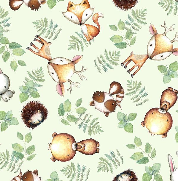 Nursery Deer Comfy Flannel Fabric