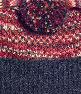 Alpaca Beanie Hat - Speckle - Ruby