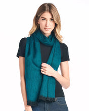 Load image into Gallery viewer, Alpaca Scarf - Midnight Turquoise
