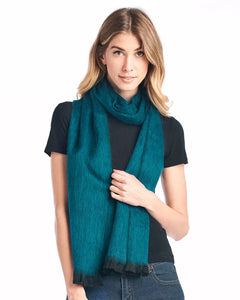 Alpaca Scarf - Midnight Turquoise