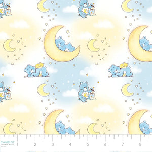 Care Bears Make a Wish Baby Bedtime Bear Light Blue Cotton Fabric