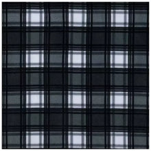 Load image into Gallery viewer, Handmade Single Layer 58&quot;x 72&quot; Fleece Throw Blanket &quot;Black &amp; White Plaid ”
