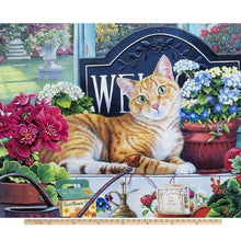 Load image into Gallery viewer, Handmade Tapestry &quot;Blossom Cat”
