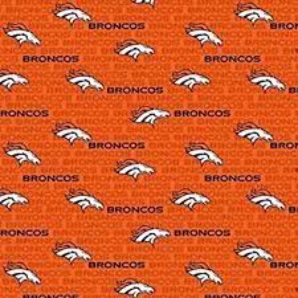 Handmade Valance or Curtain Panel Broncos Mini