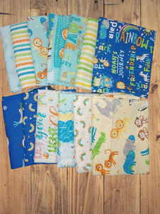 13 Fat Quarters - Assorted Noah's Journey Fat Quarter Cotton Bundle