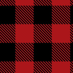North of Ordinary Buffalo Plaid Red Fleece Fabric