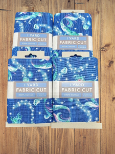 Mermaid Cotton - 1 Yard Precut Pack of 4