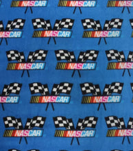 Load image into Gallery viewer, Handmade Single Layer 58&quot;x 72&quot; Fleece Throw Blanket &quot;NASCAR Checker Flag ”
