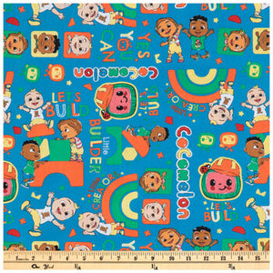 Cocomelon Cotton Calico Fabric